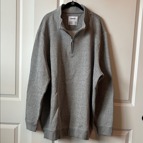 Sonoma Other - Sonoma Men's Heather Gray Zip-Up Sweater 4XB